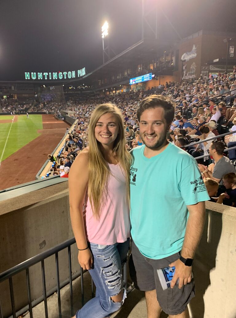 Attending a Columbus Clippers Game.