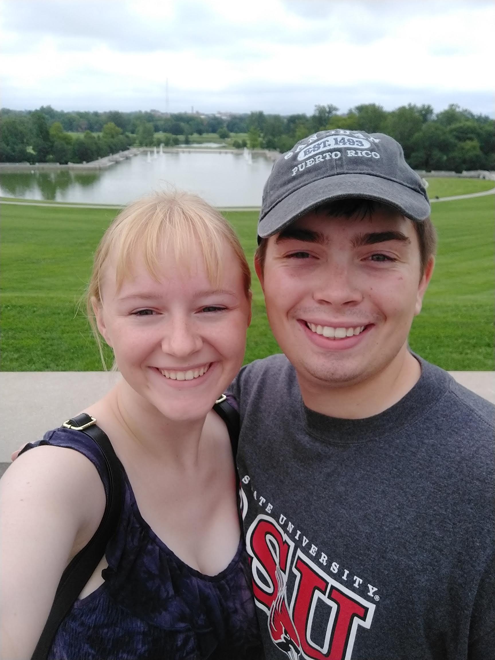 Our first trip together. We went to St. Louis!