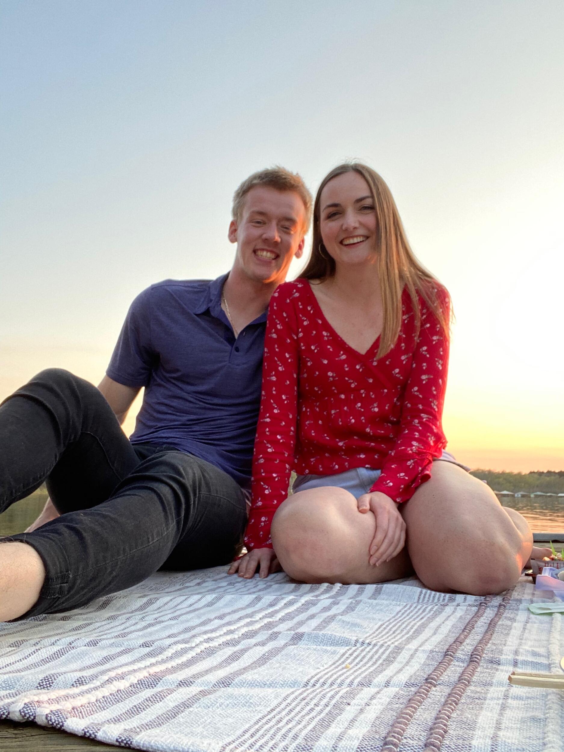 Our first photo together, in celebration of Jake's 23rd birthday.