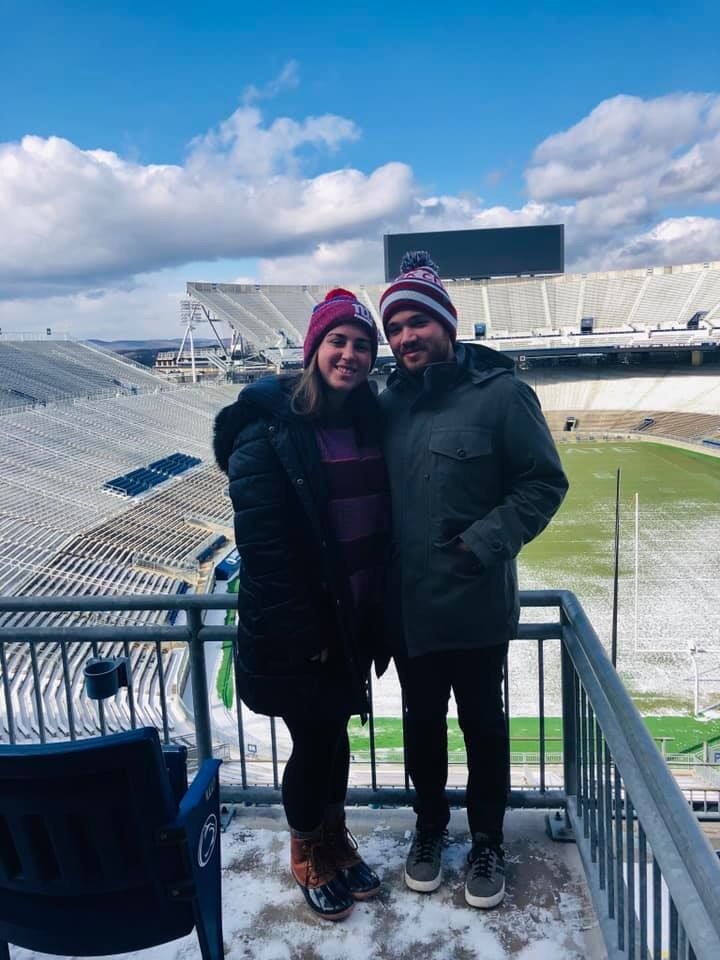 Nick and Sam swipe right on each other on Tinder, where Nick began messaging Sam by asking "Where in the world do you want to go?" (#onbrand)