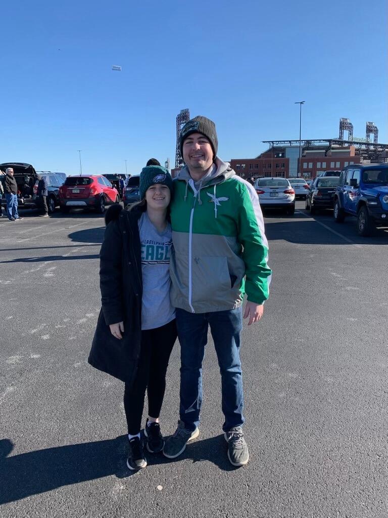 Anna's first Eagles game!