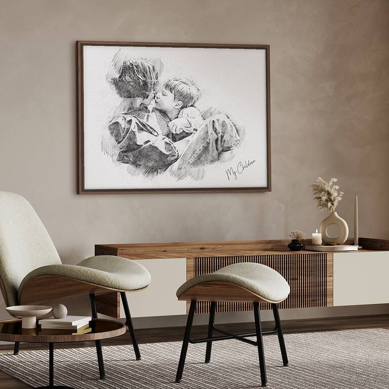 Custom pencil sketch print