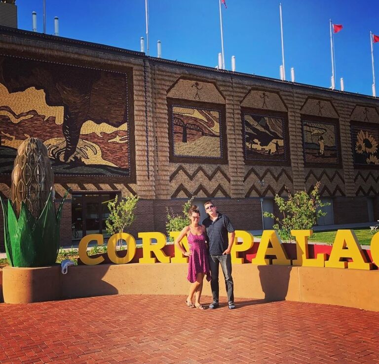 The uh... The Corn Palace  
Mitchell, South Dakota