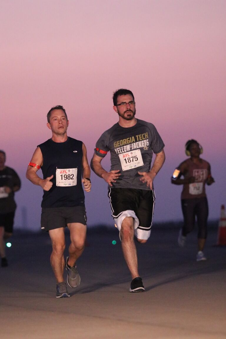 Running the "Mayor's 5K on the 5th Runway"at Hartsfield-Jackson airport 