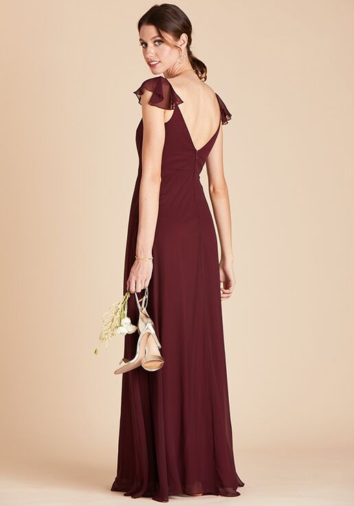 cabernet bridesmaid dress