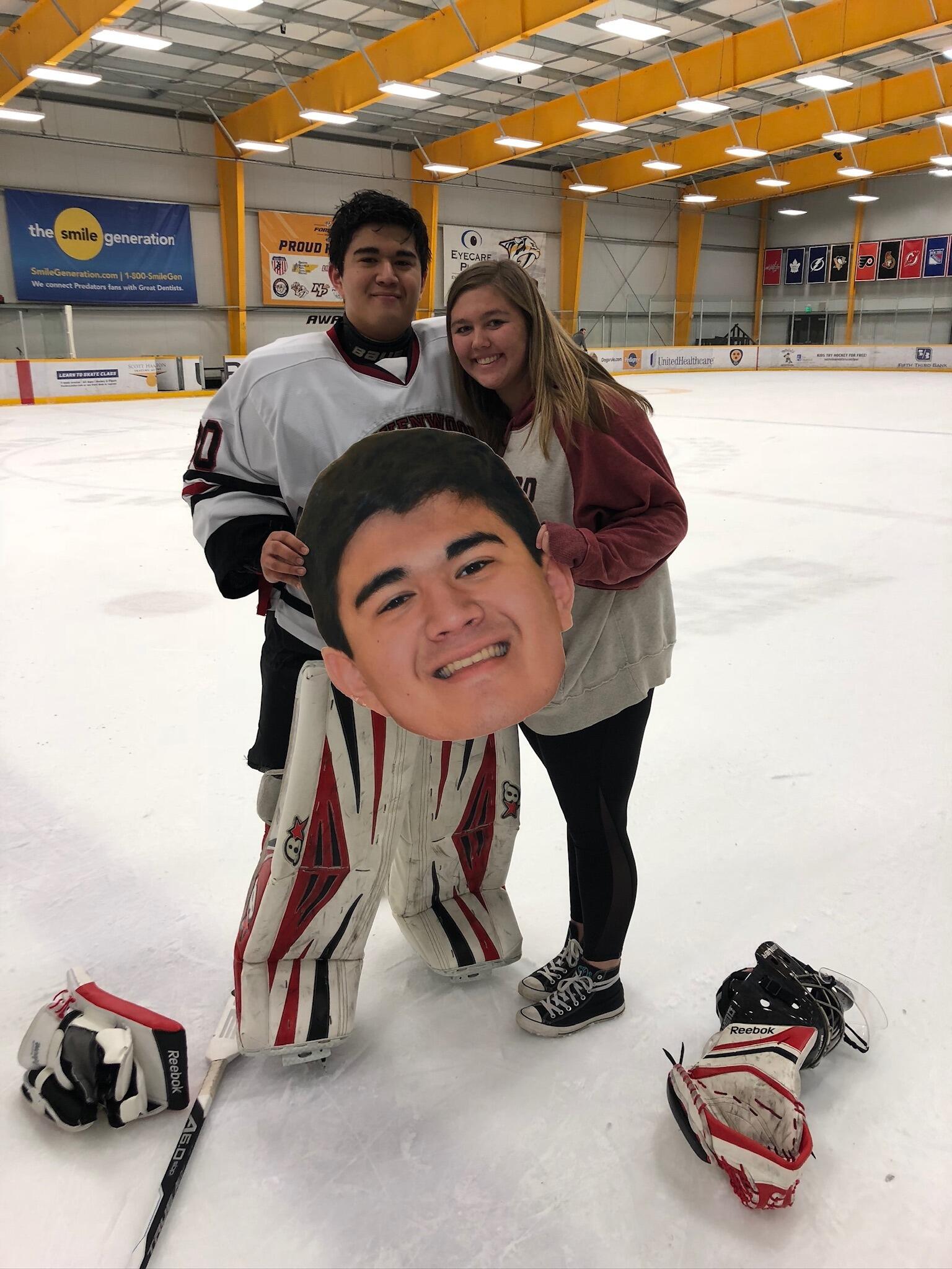 Thomas's hockey senior night 