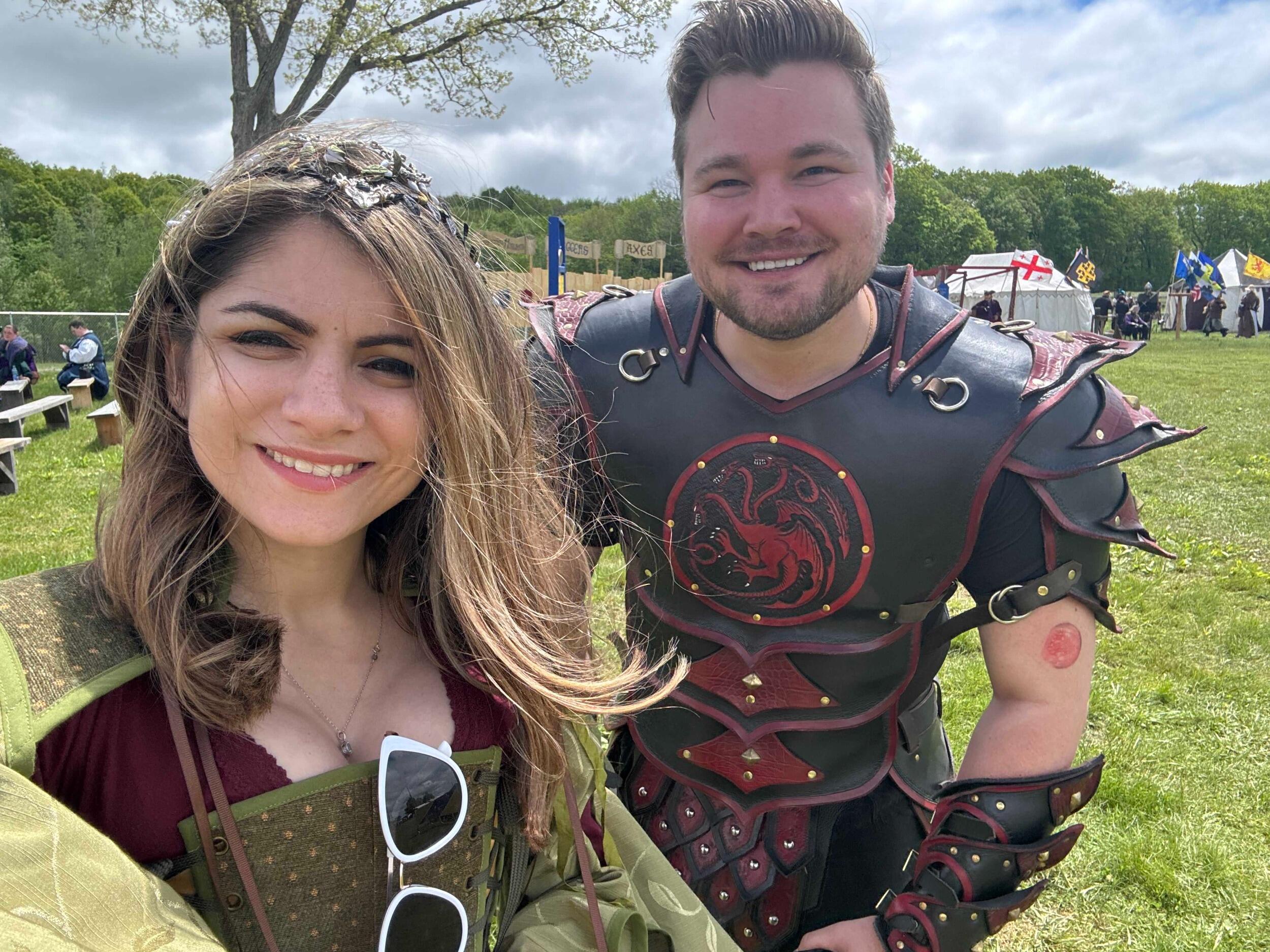 Gotta get that yearly renaissance fair in. This year we were cheap and didn't purchase anything. Like come on we have a WEDDING to plan. 