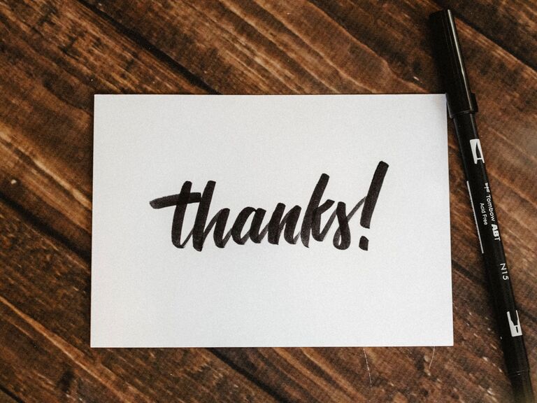 Wedding Thank You Note Wording Etiquette In 21