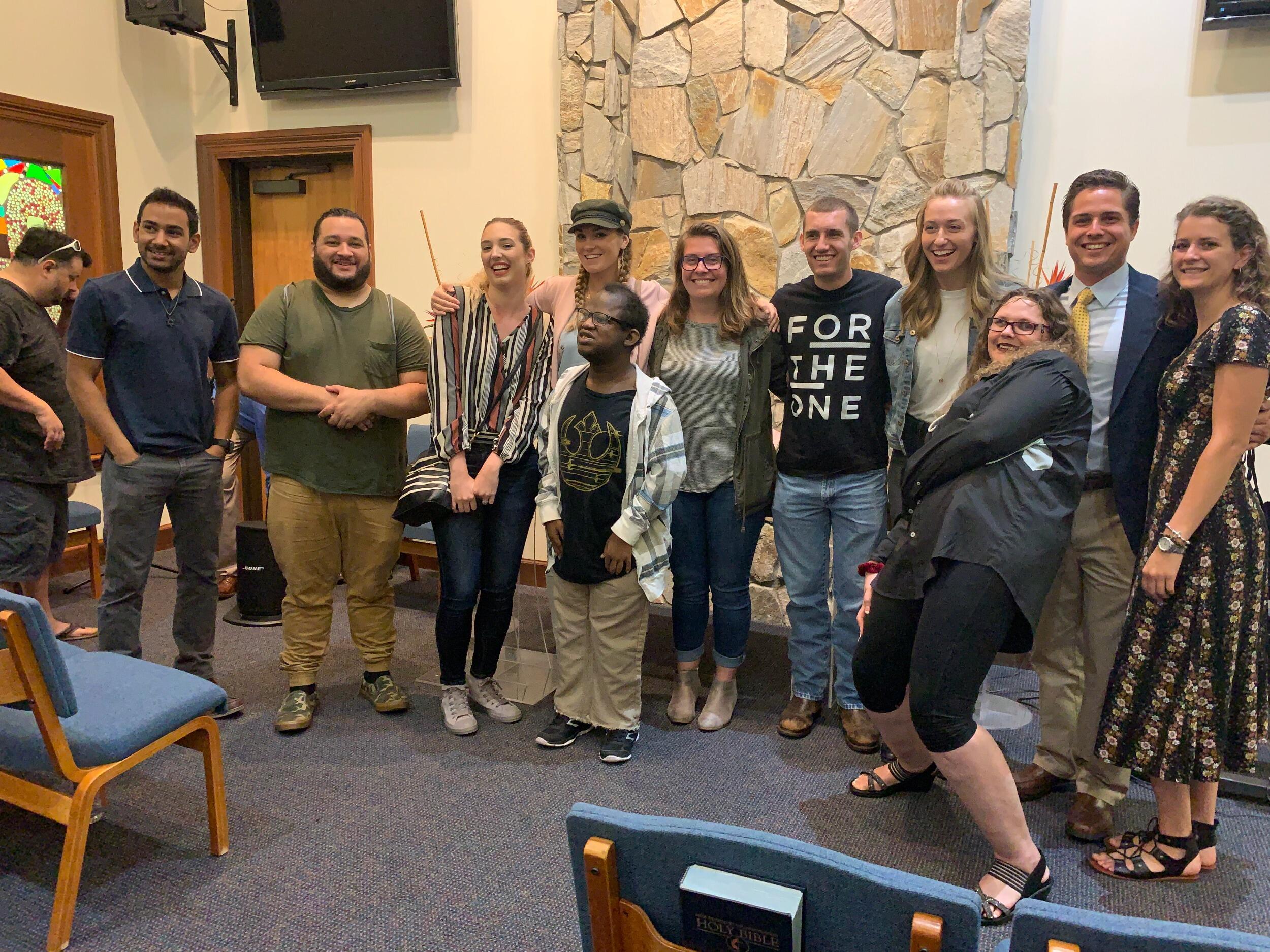 Hannah's very first sermon- preached to the special needs community- The Special Gathering! & Scott was there to witness it! A good friend he was! 