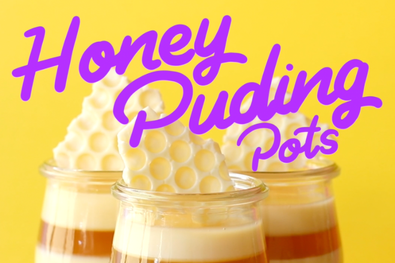 Honey pudding pots Winnie the Pooh 1st birthday party ideas