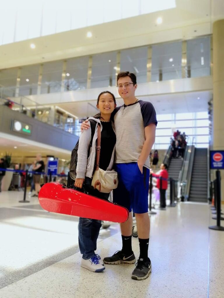 Annie was going to study abroad in Vienna! This was the first time we were separated for a long time