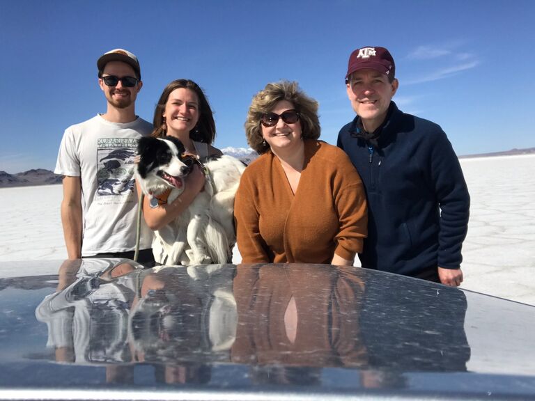 Even the Blacks made it out to visit C & K and the salt flats!