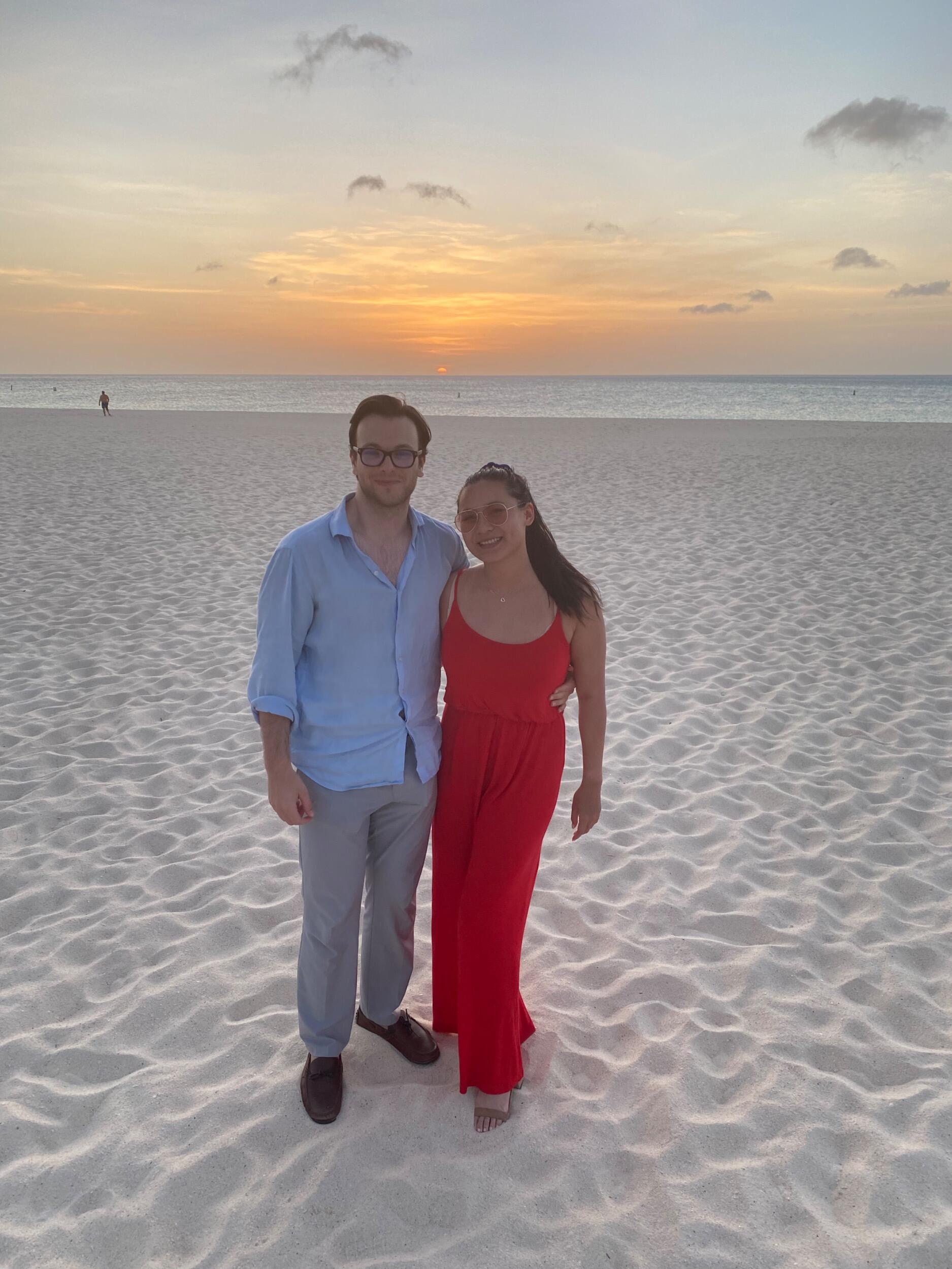 The world started opening up more and we went on more vacations — us in Aruba :) 