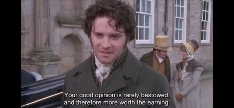 Darcy sees Elizabeth at Pemberley