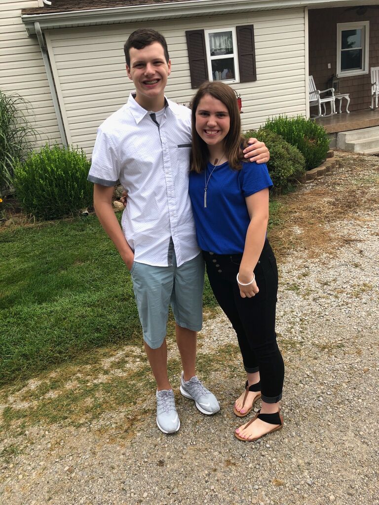 Our First Day of School for Katrina's Junior Year and Josh's Sophomore Year!