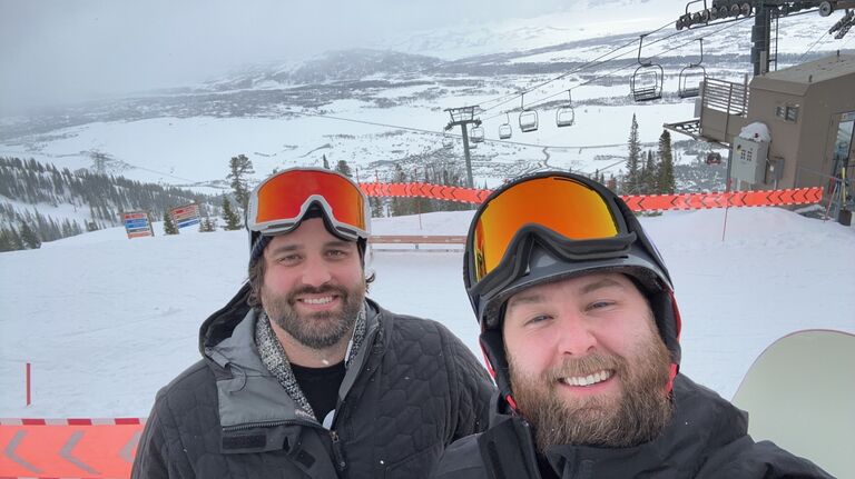 Jackson Hole, WY. Justin's first true mountain skiing adventure.