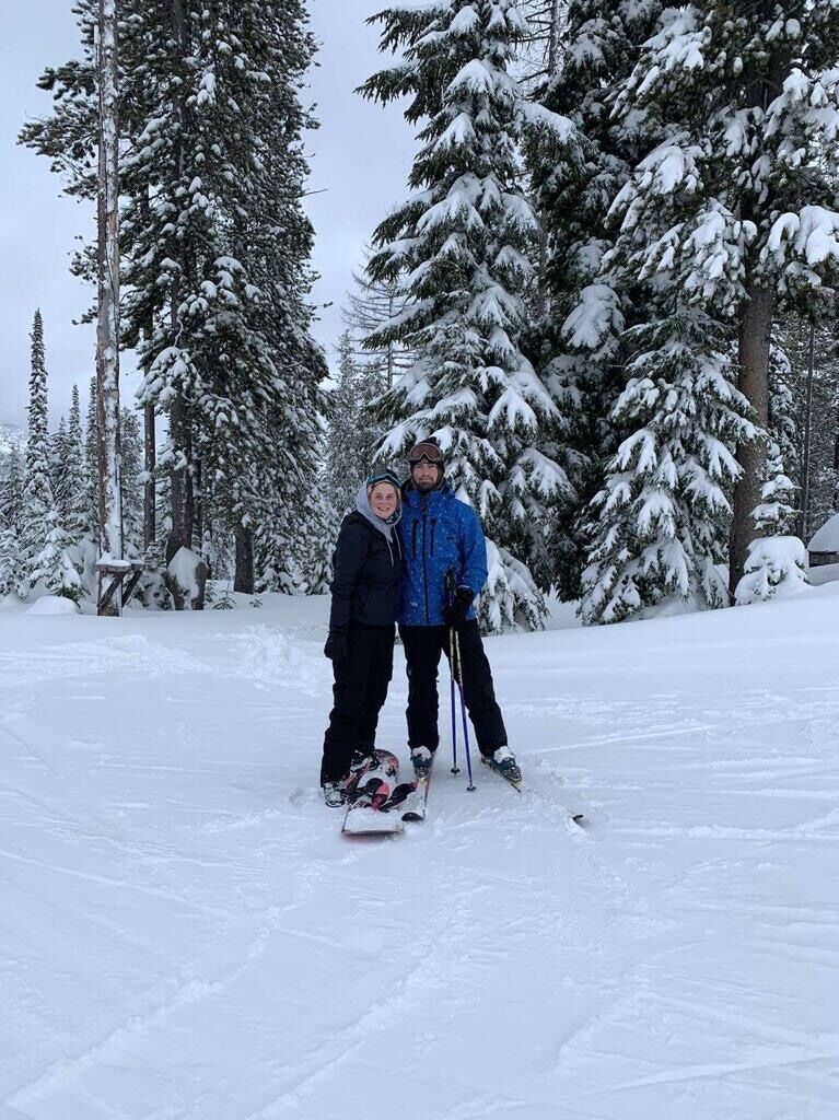 Skiing at Lookout Pass