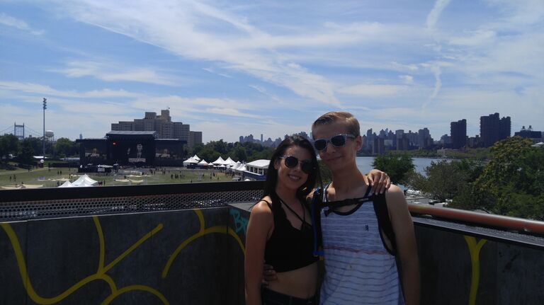 Our first Music Festival together, Panorama on Randall's Island.