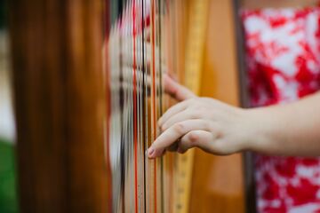 hand harp player