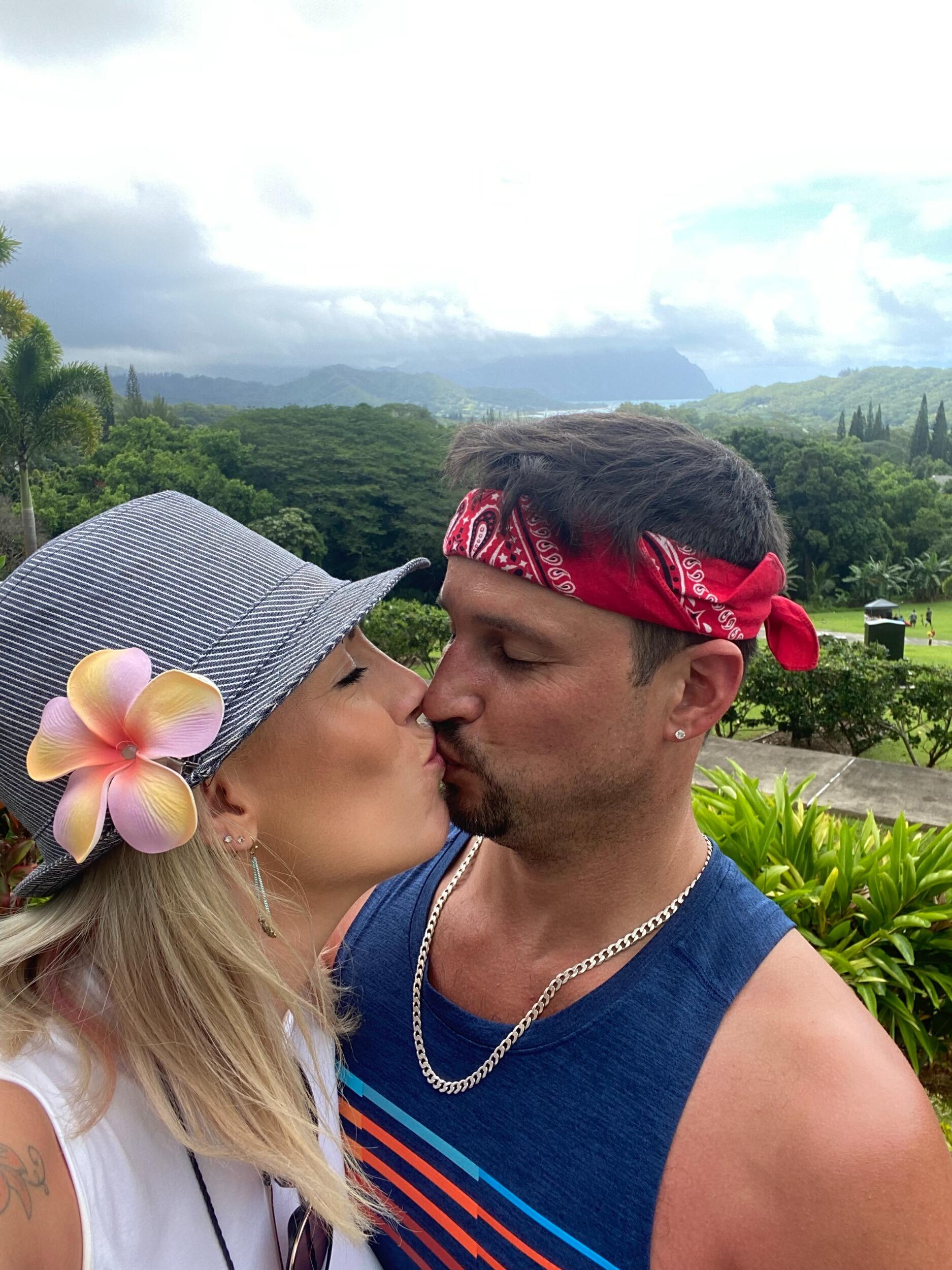 Our very first (major adult) vacation to Oahu, HI. This pic was taken at Kaneohi- He'eia. What a beautiful island, we didn't want to leave, but eventually we got home sick, but not before we extended our trip an extra week!! 