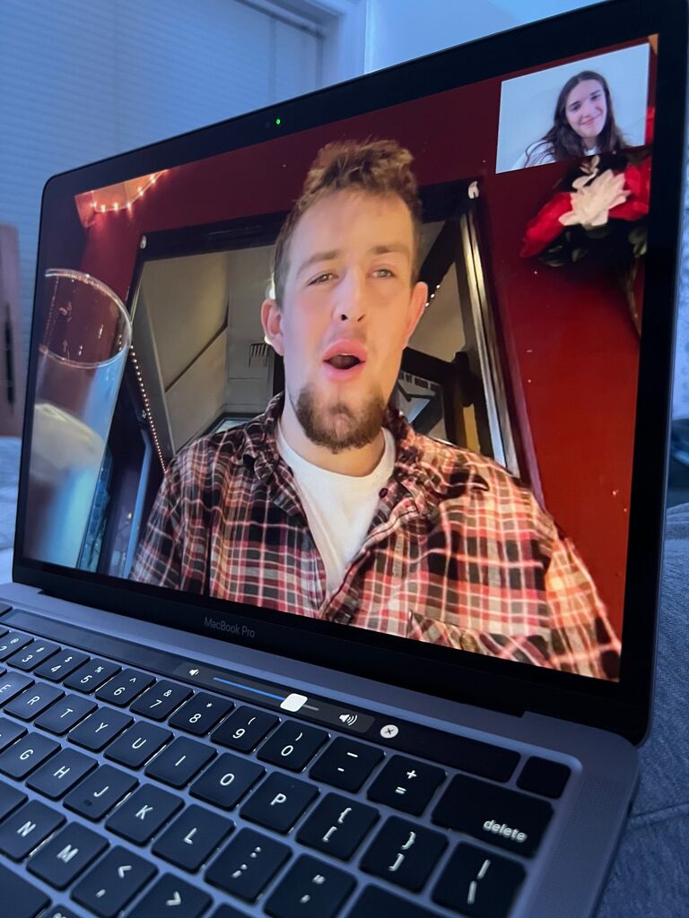 Many FaceTime calls to get us through the distance!!