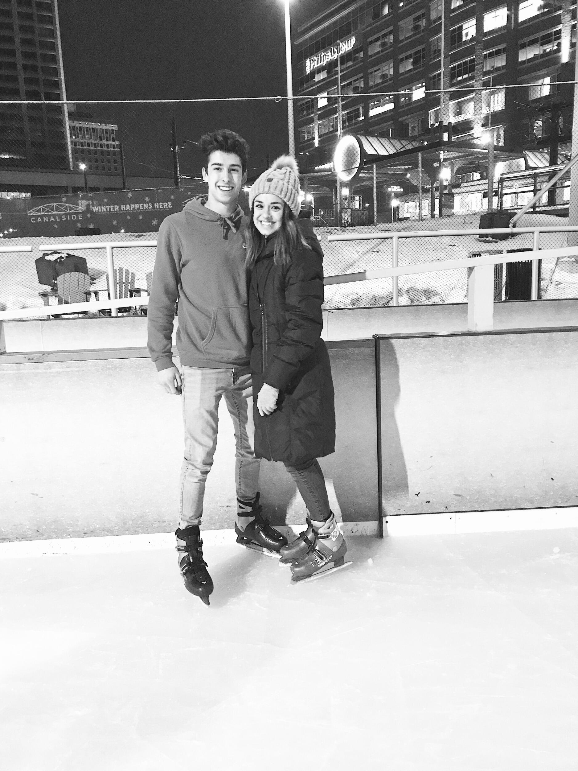 Canal-side where Caleb asked Taylor to officially be his girlfriend