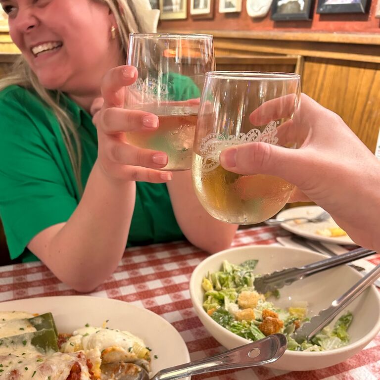We ate dinner together at Buca di Beppo and started our weekly tradition of Wednesday date night.