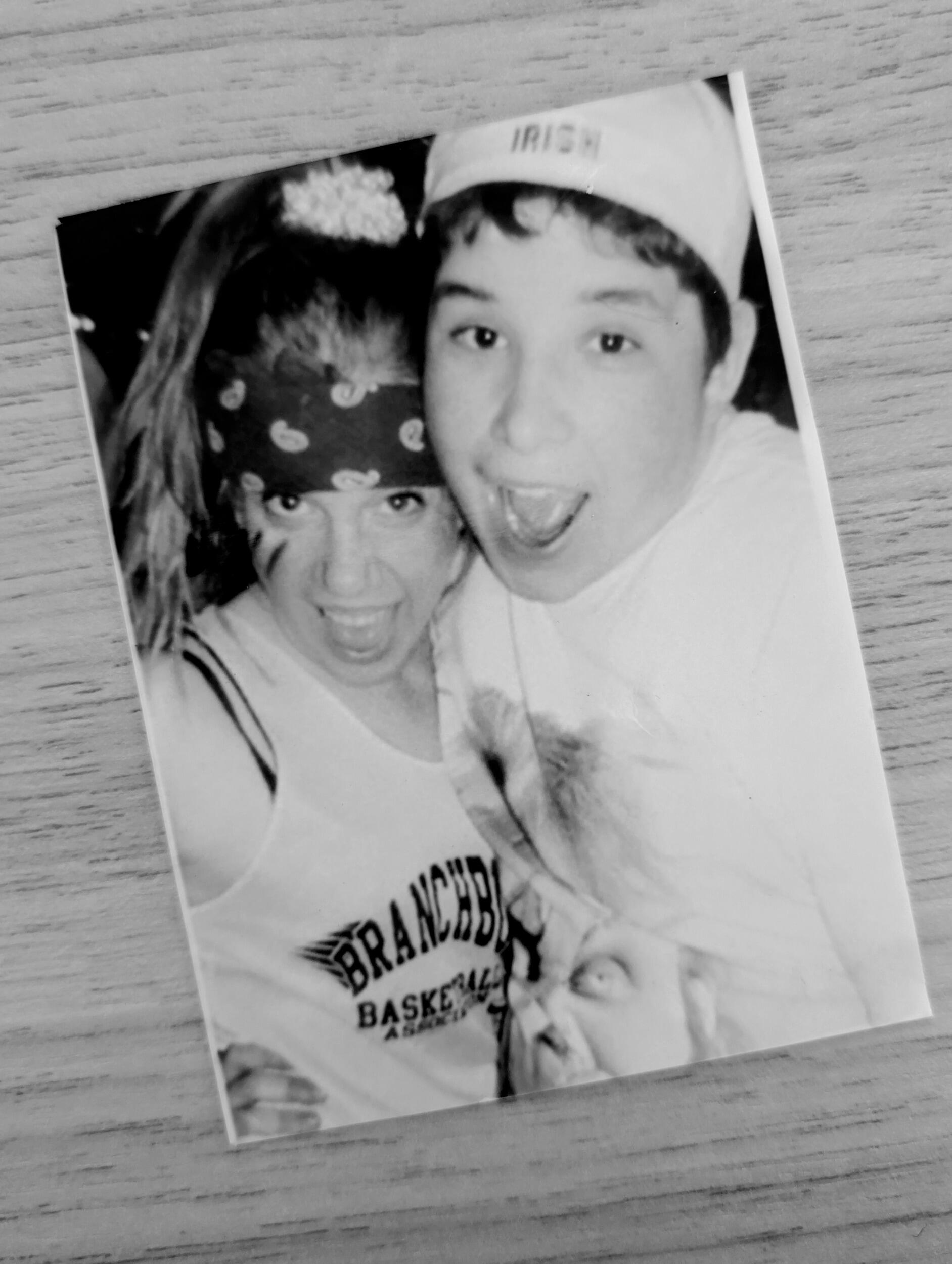 we take our first photo together sophomore year of high school