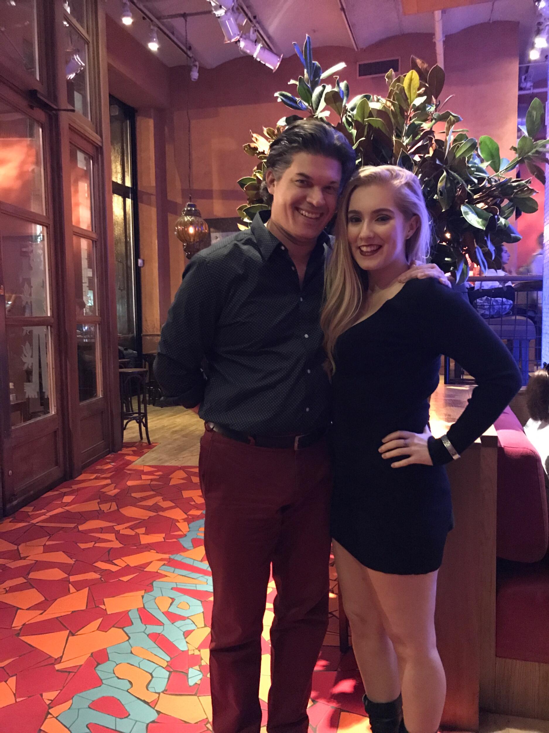 Their first official dinner date happened on Mike's birthday at Rosa Mexicana in Union Square. To date, it's one of their favorite restaurants. 