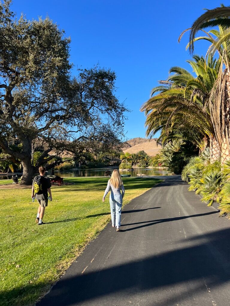 Dylan and Berkeley went on a weekend trip to Solvang with friends. This is where they got to know each other even better and, despite how this picture may look, Dylan decided to ask Berkeley out after this.