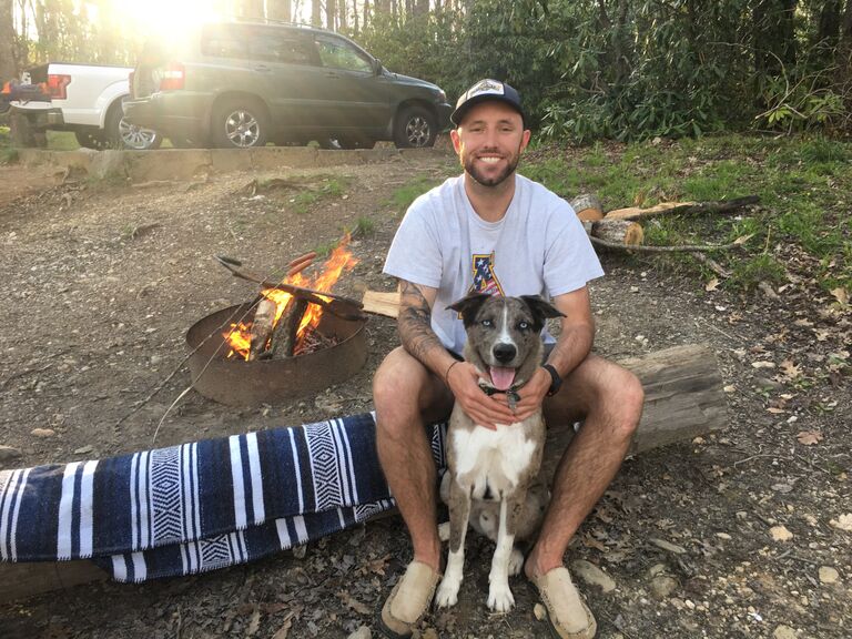 We enjoyed hiking together, taking boomer on walks, going for drives on the parkway and camping! (This was our very first camping trip)