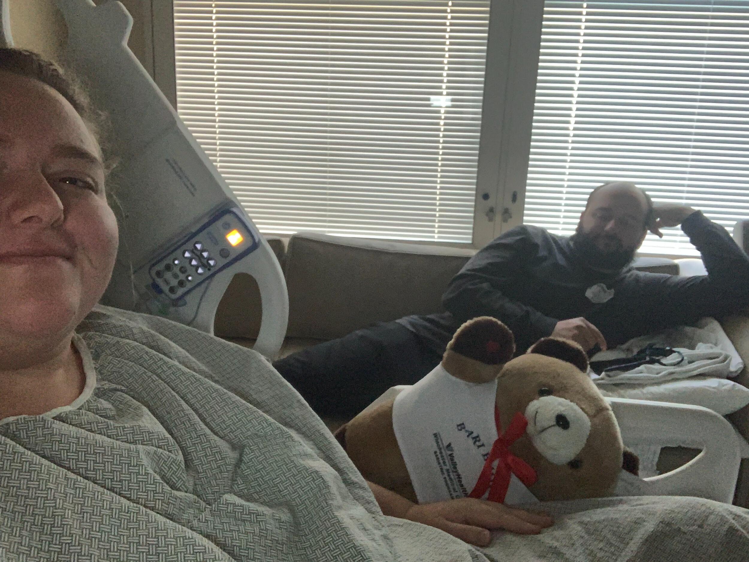 Tori underwent bariatric surgery with Zach by her side. This was the start to a long road to recovery, all while building our home