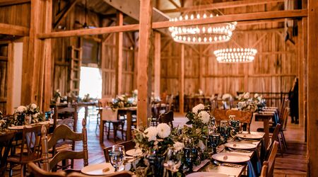 Table Number Wood Blocks - Northern Virginia Barn Wedding Venue