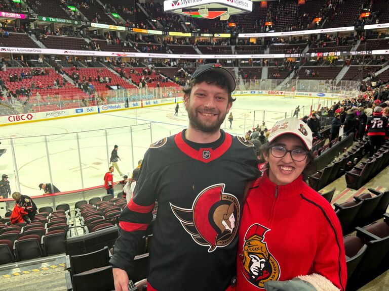 And us cheering on our favorite team..