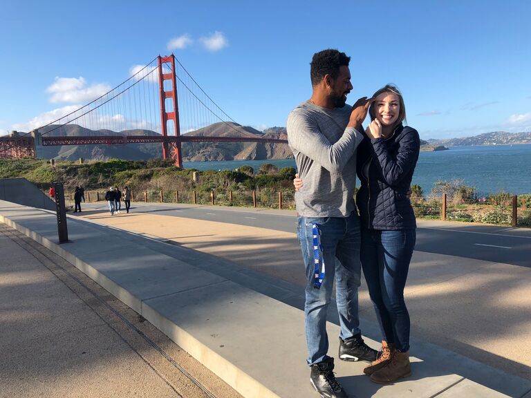 Candid shot at the Golden Gate Bridge!