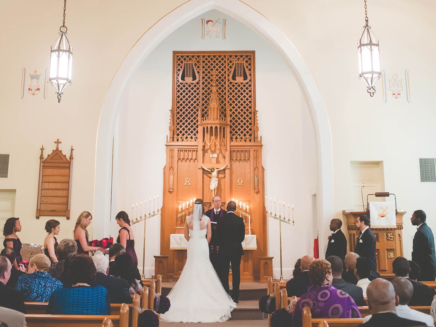 Lutheran wedding ceremony in Ann Arbor, Michigan.