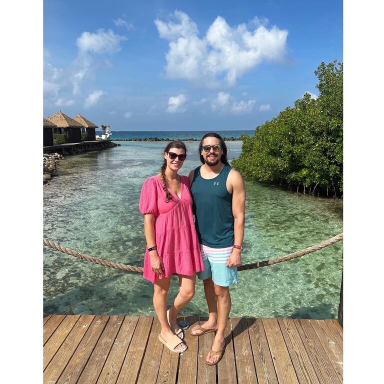 Getting some sun in Aruba