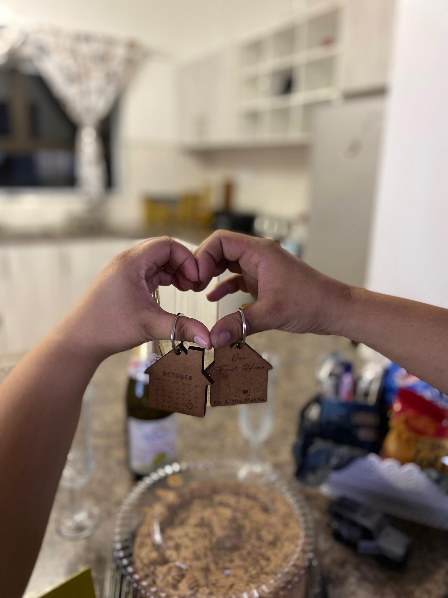 The day we bought our first home, in all our accomplishments, this is our favourite one. May our home always be filled with laughter, joy and peace.