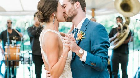 This Backyard Wedding Was Glammed Up with Gilded Details