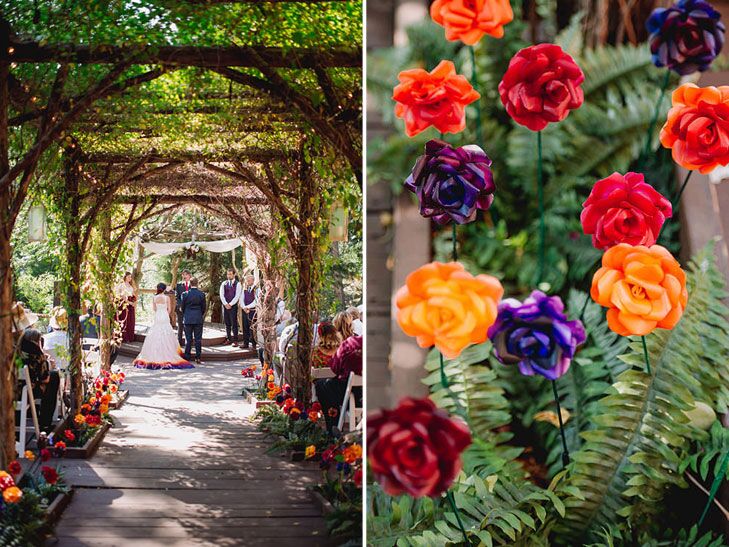 Colorful wedding photos