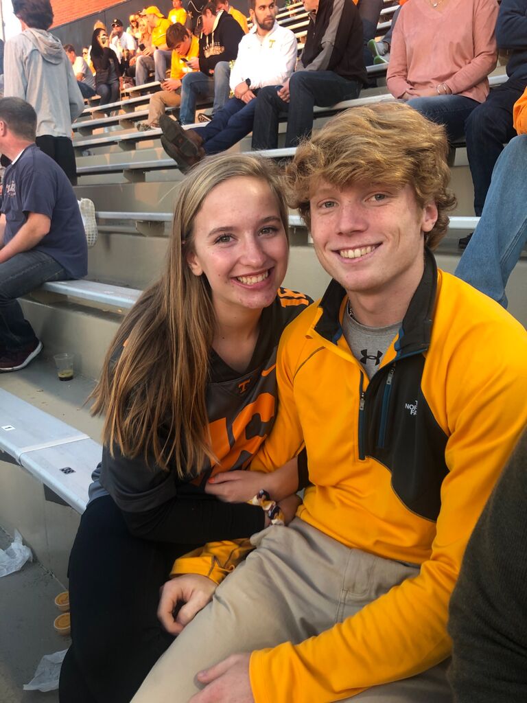 Nick and Kate's first Tennessee football game together (UT vs Vanderbilt)!