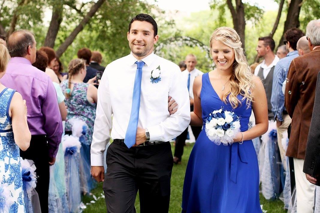 Forever wedding dates at Adar's sisters (Lauren & Dan) wedding in Green River, WY.
