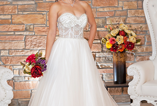 open lace back dress Lace-Up Strapless Long Satin Prom Dress with Cut Outs Emerald Green / 6 main image 1