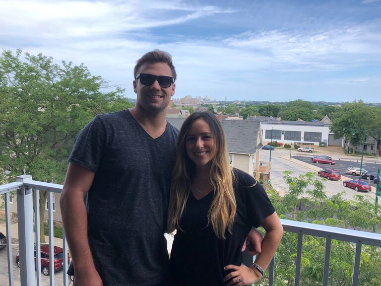 Dan moved to Milwaukee where Val was living for a couple of months. We both worked in marketing at our company's corporate office.