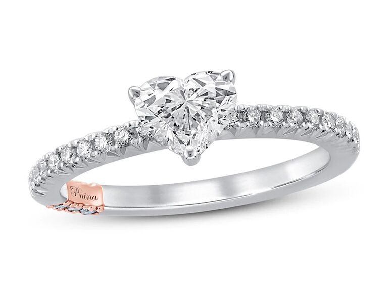 Engagement ring sales heart shape