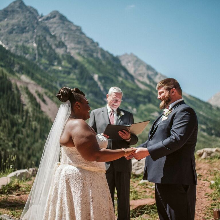 mountain wedding reception
