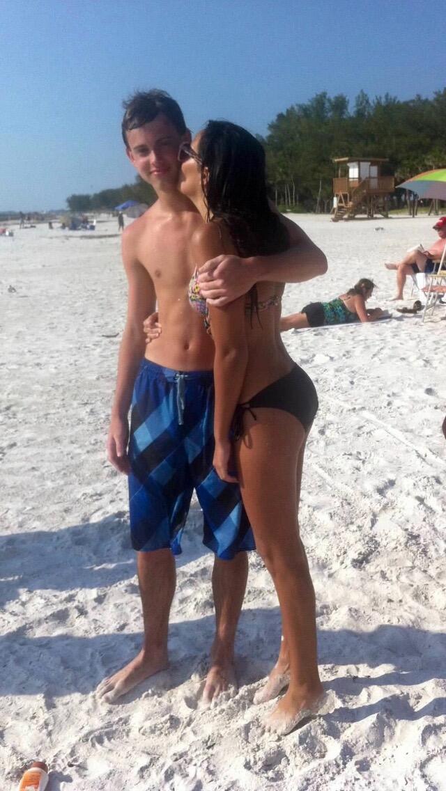 Adrianna and Matt met through mutual friends in high school during the 2012-2013 school year.  It wasn't until September 2013 that they  actually got together and went on their first outing to Coquina Beach.