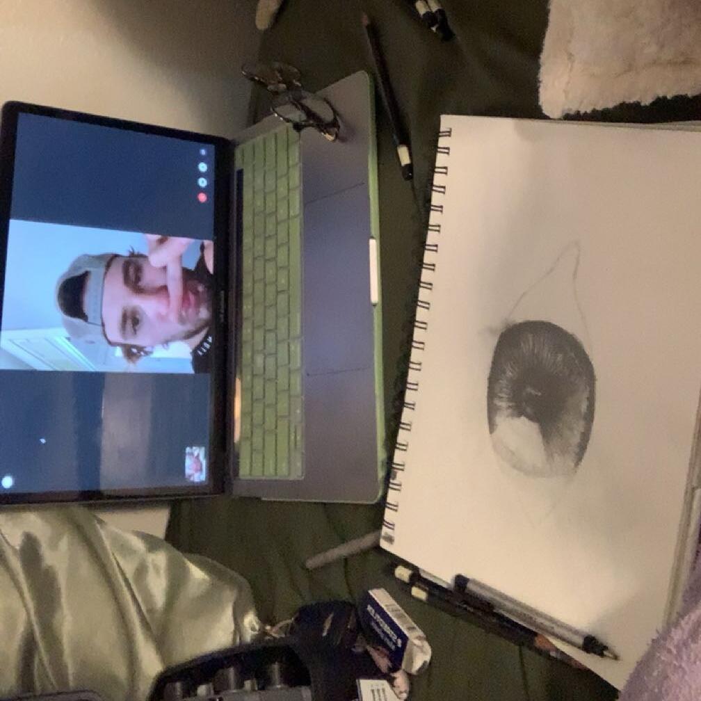 The start of long distance :/ Many facetime calls throughout the week while doing homework, but it only made us closer. 