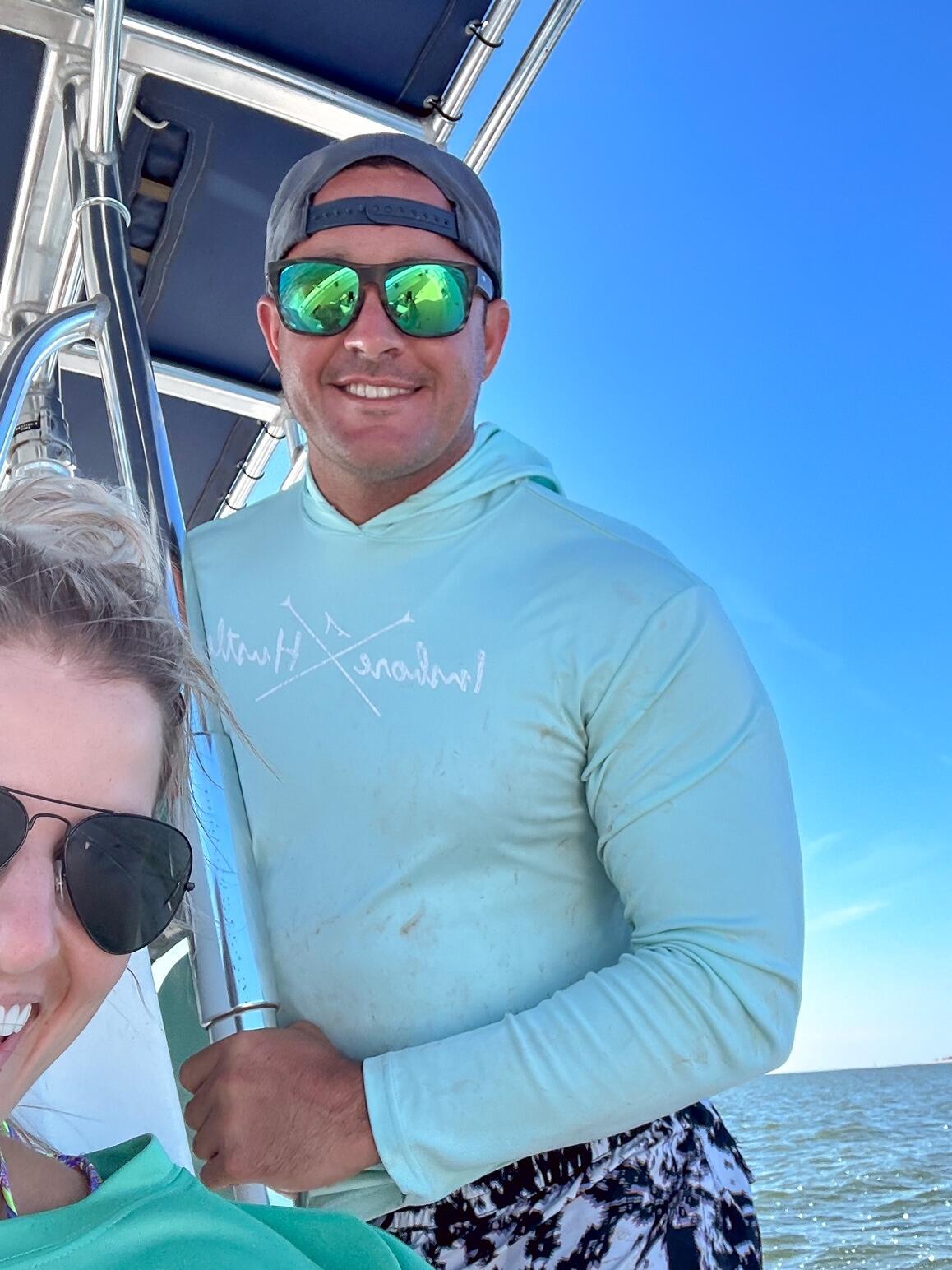 Dustin took Allie deep sea fishing for the first time! 