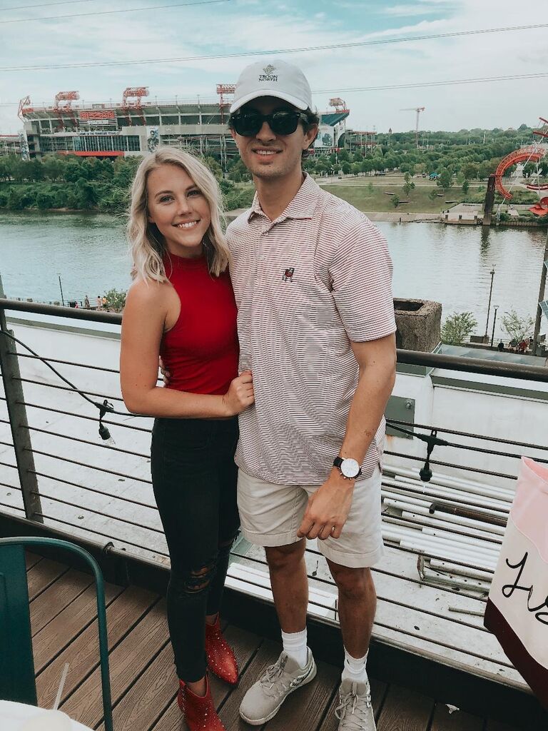 Always cheering on the dawgs, this time in Nashville